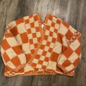 Aldrin Cardigan In Orange Creamsicle 